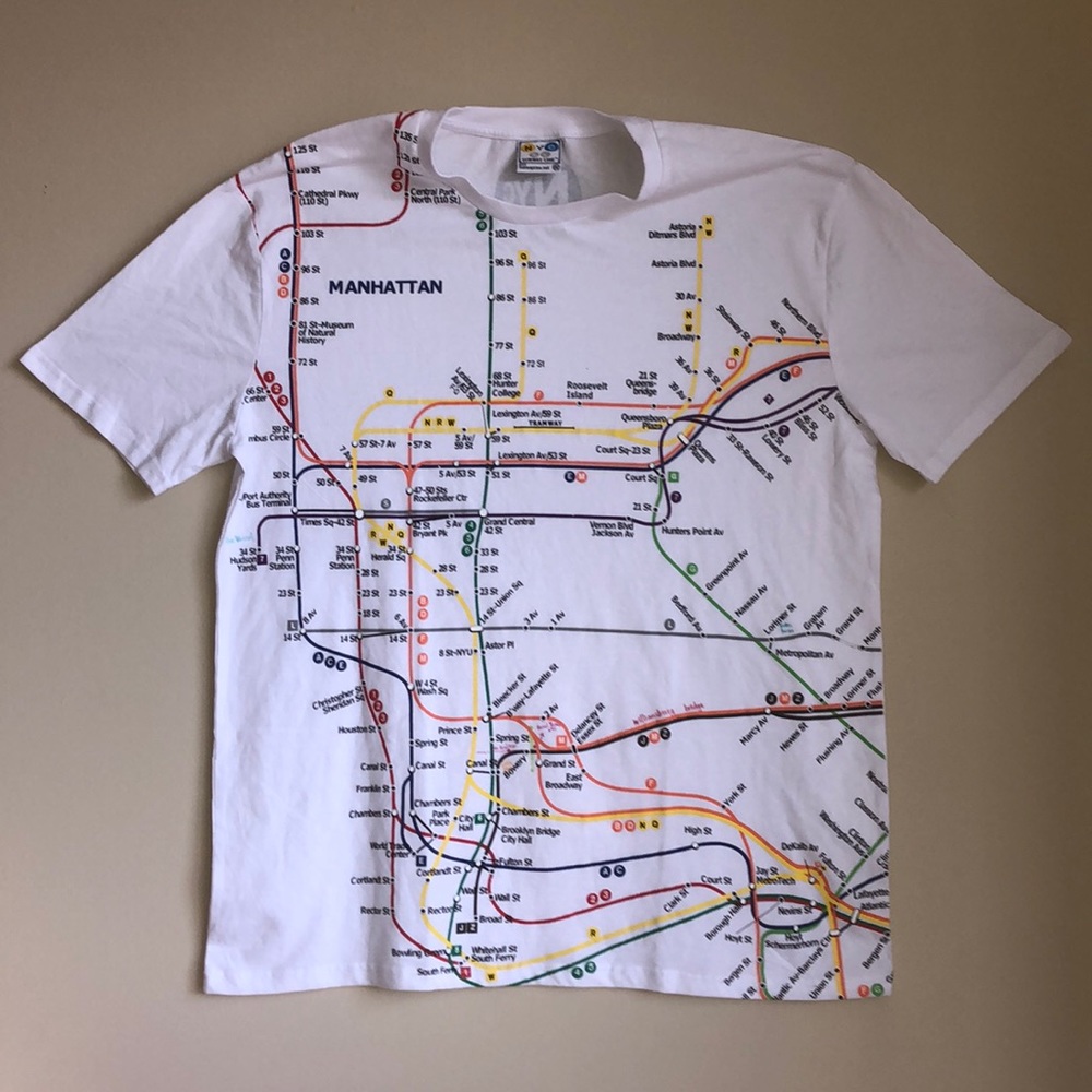 Nyc subway line shirt